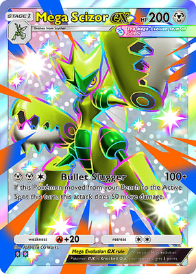 Pokemon Pocket TCG Card 2 Star Shiny Mega Scizor EX Mega Shine DIGITAL