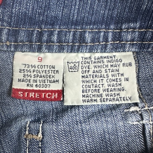 Unionbay Low Rise Denim Shorts 9 Blue Y2K Cargo Pocket Utility Stretch Retro - Picture 7 of 9