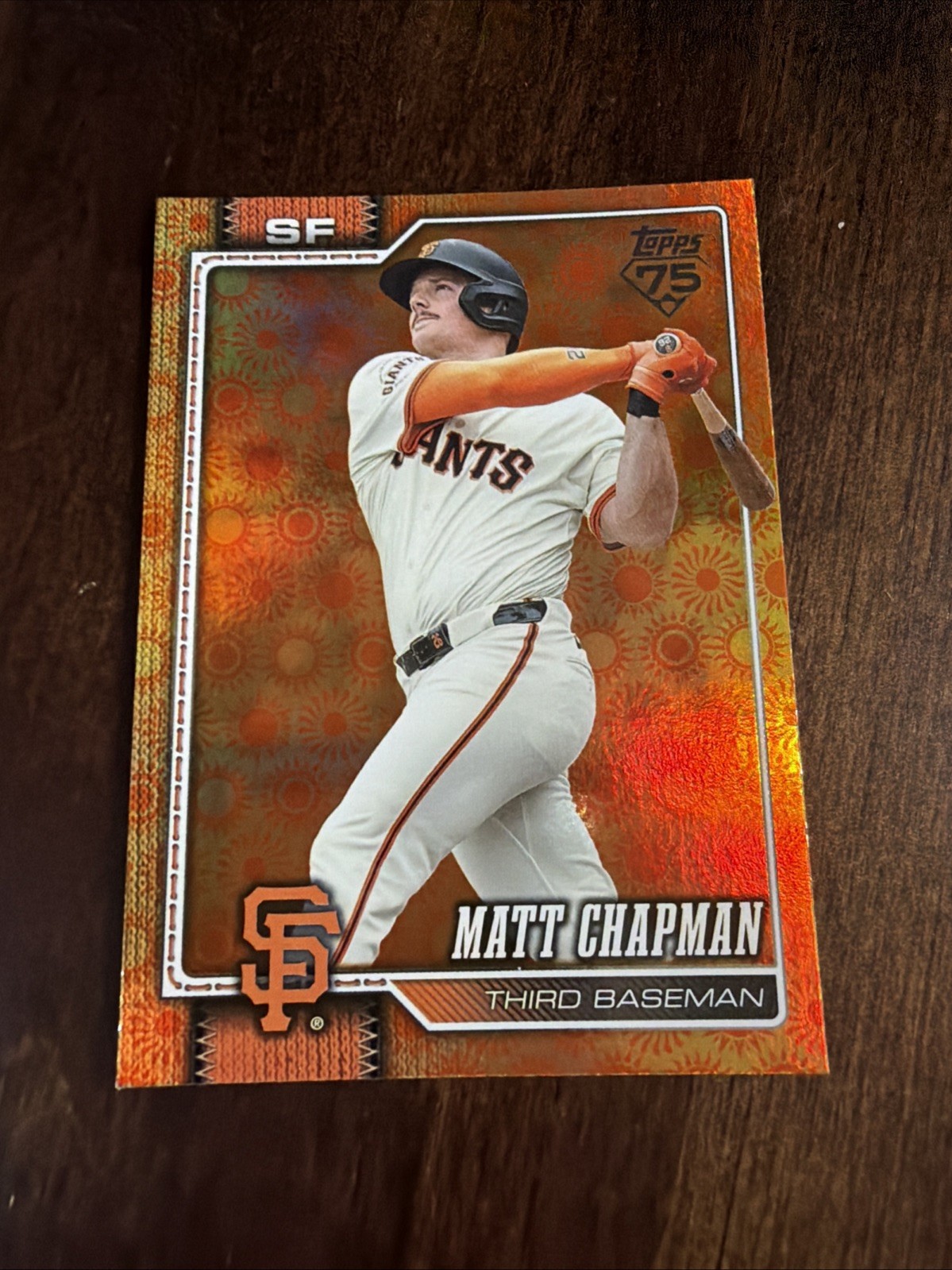2026 Topps Series 2 Orange Sun Foil #561 Matt Chapman