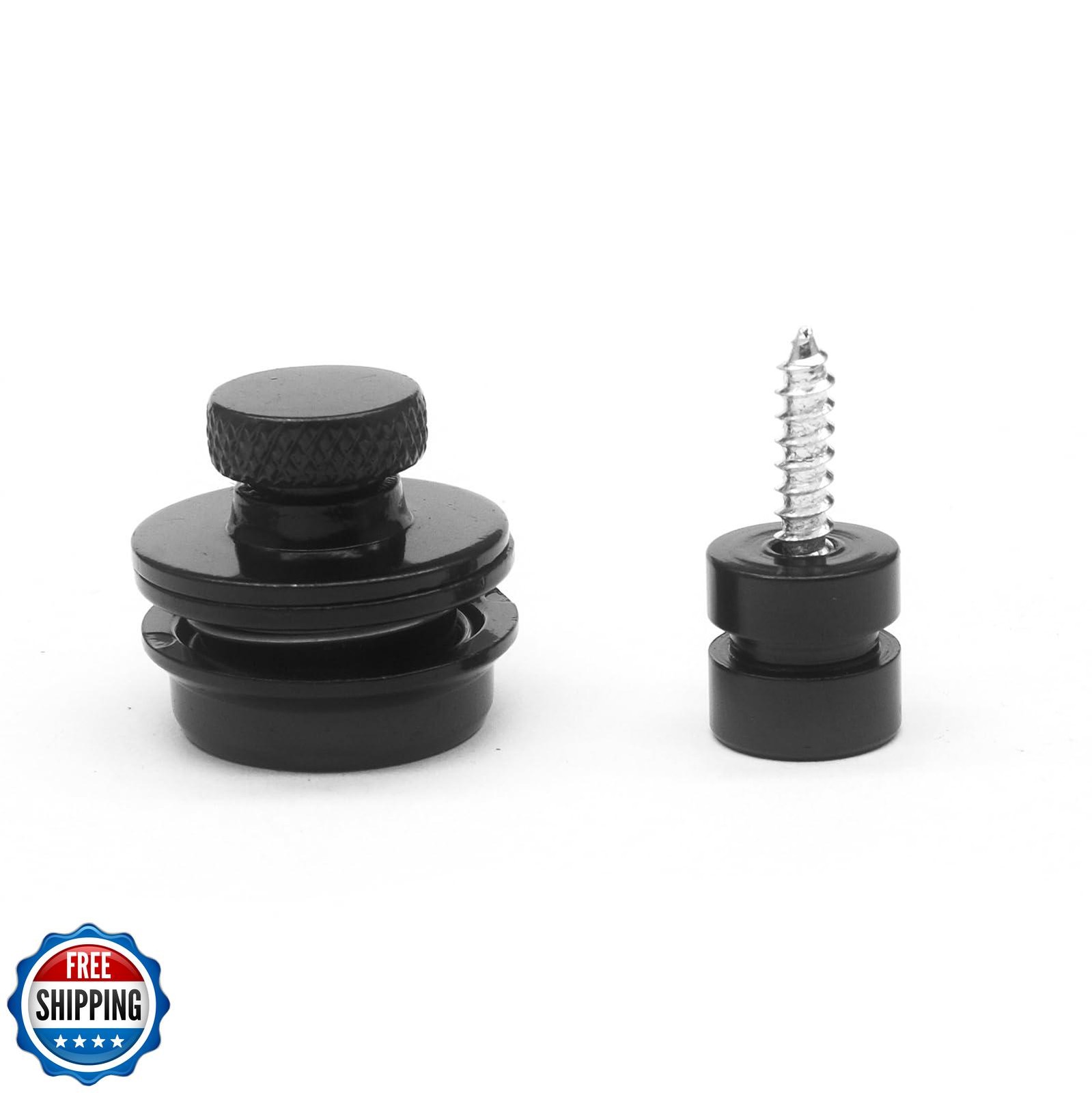 harpfeas 2PCS Big Flated Head Guitar Bass Security Strap Locks Systems Button