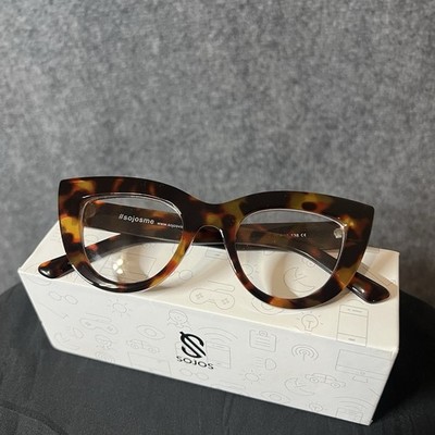 SOJOS Womens Blue Light Blocking Glasses Brown Model # SJ5025C4