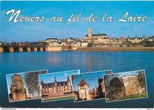 Postkarte - 58 - Nevers - Au fil de la Loire - Multivues - Postflamme -