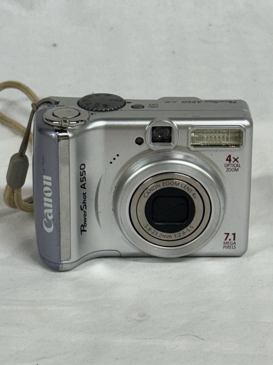 Buy Canon PowerShot A550 7.1MP Digital Camera - Silver online | eBay