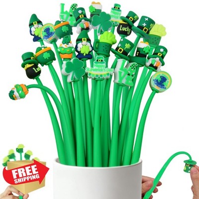 St Patrick Stress Relief Bobblehead Pens Gel Ink 24 Pcs
