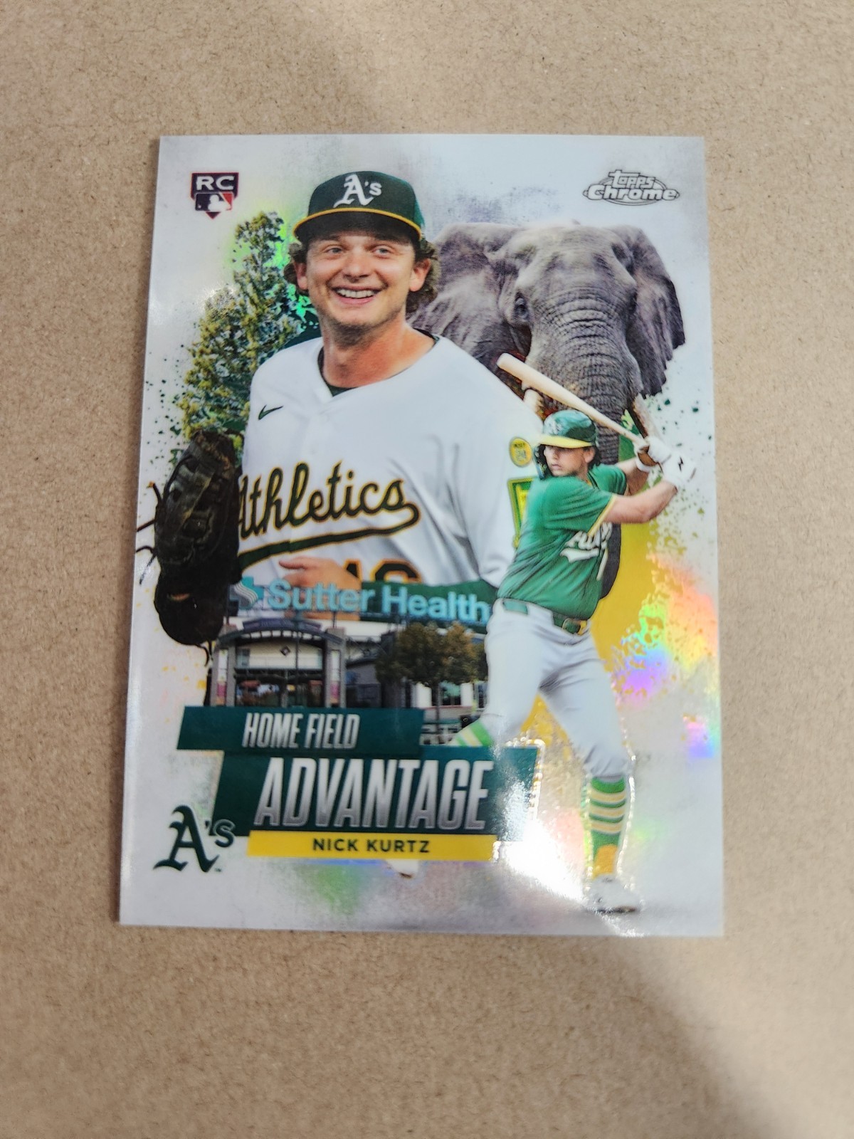 2025 Topps Chrome Update Nick Kurtz Home Field Advantage RC Case Hit Athletics