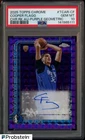 2025-26 Topps Chrome Purple Geometric Refractor Cooper Flagg RC AUTO /75 PSA 10