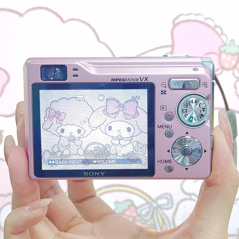 Sony Cybershot DSC-W80 Digicam Digital Compact Camera 7.2MP Pink