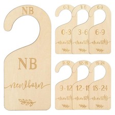 Set di Divisori In Legno per per Neonati con Borsa In Velluto per 3723