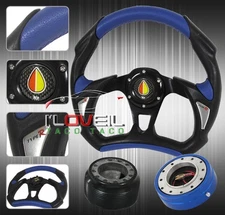 06-2011 Civic Aluminum Steering Wheel + Hub Adapter +Jdm Slim Fast Quick Release