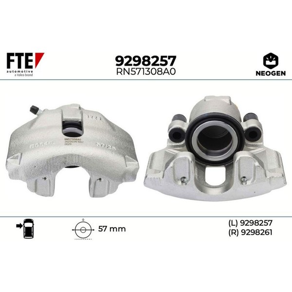 FTE 9298257 Bremssattel FüR Audi VW Skoda Seat A6 C6 A6 C5 A4 B7 A4 B5 A4 B6-image