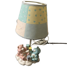 Vintage Care Bears 1980s Baby Bedside Lamp
