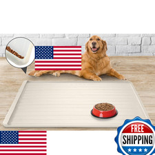 Yessotech Large Dog Cat Feeding Mat 39.4"x27" Silicone Waterproof Pet Food Water