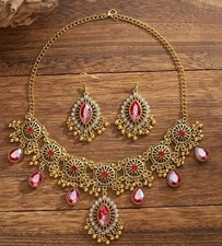 Bohemian-Style Elegant Vintage Waterdrop Shape Middle Eastern Jewelry Set 