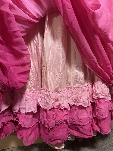 Abito rosa vintage donna principessa Belle abito da ballo anni 50? Costume lunghezza intera - Foto 24 di 24