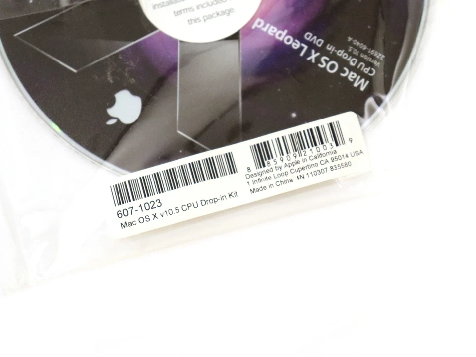Apple Mac OS X Leopard v10.5 (2007) CPU Drop-In Kit DVD 2Z691-6040-A - Image 3 of 4