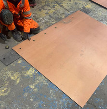 Chafer Matting / Deck / Ship / Boat Protection Eyeletted used conveyor belt