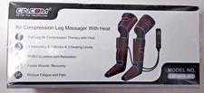 CINCOM CM-080A-BU 3 Modes Full Leg Air Compression Leg Massager With Heat
