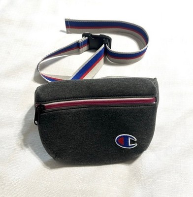 Champion Attribute Pouch Bag Dark Gray Zip Up Fanny Pack Hip Belt