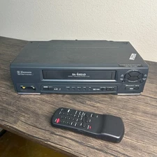 Emerson EWV401B VCR Player Digital Remote DA-4HEAD Video VHS Cassette 3837