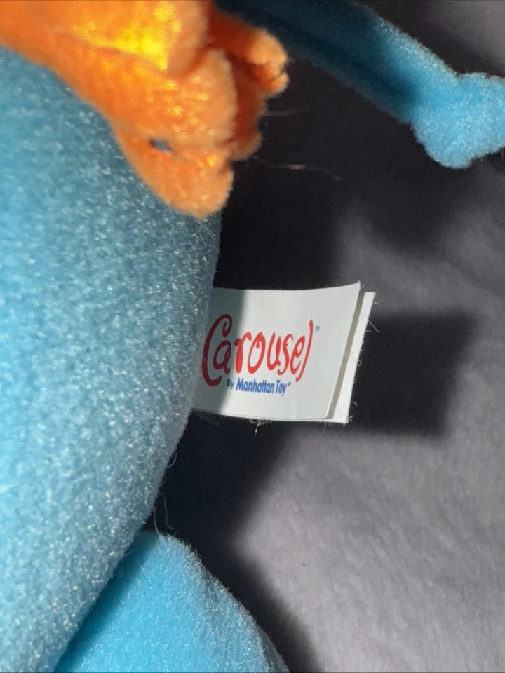 Carrusel de Manhattan Juguete Elefante Azul Bebé Musical Juguete de Tirar Foto 2 de 4