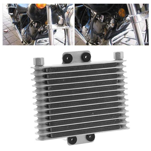 Engine Oil Cooler Silver Universal Radiator For Automobile Motorcycle - Picture 21 of 24