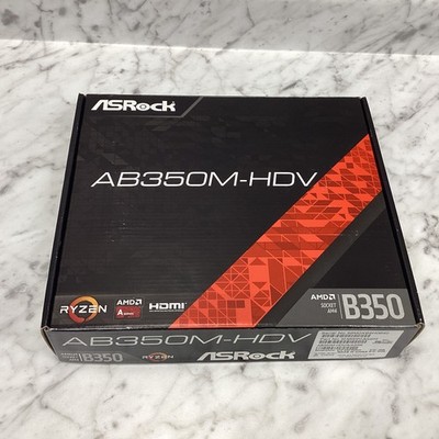 ASRock AB350M-HDV Micro ATX AM4 A-Socket Ryzen Motherboard