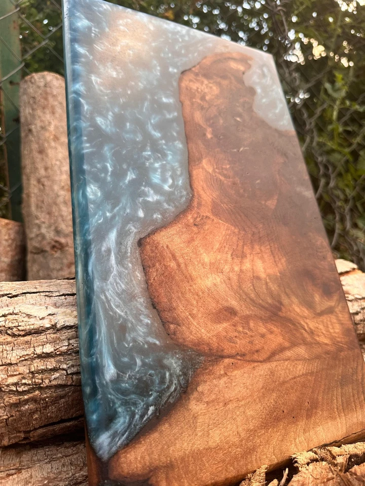 Epoxy Resin Cutting Board, Black Walnut Cutting Board, Epoxy Resin Serving Board - Image 4 of 4