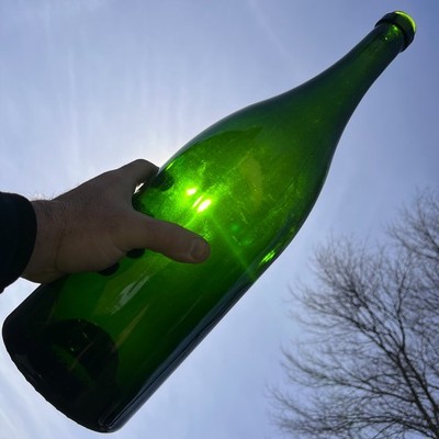 JEROBOAM EXTRA LARGE MAGNUM CHAMPAIGN WINE BRUT BOTTLE 19''x5''   3 Liter   #1143