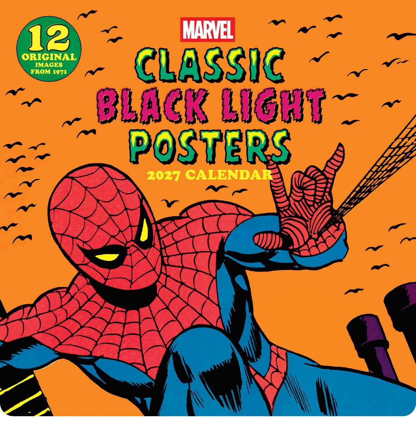 Marvel Classic Black Light Posters 2027 Wall Calendar by Mar... - - Image 3