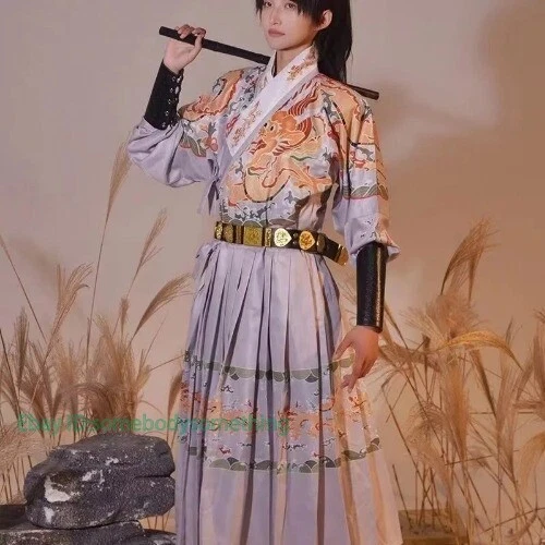 Traje de Pez Volador Chino Original Hanfu Hombres Dinastía Ming Juegos con disfraces Tradicionales Foto 4 de 4