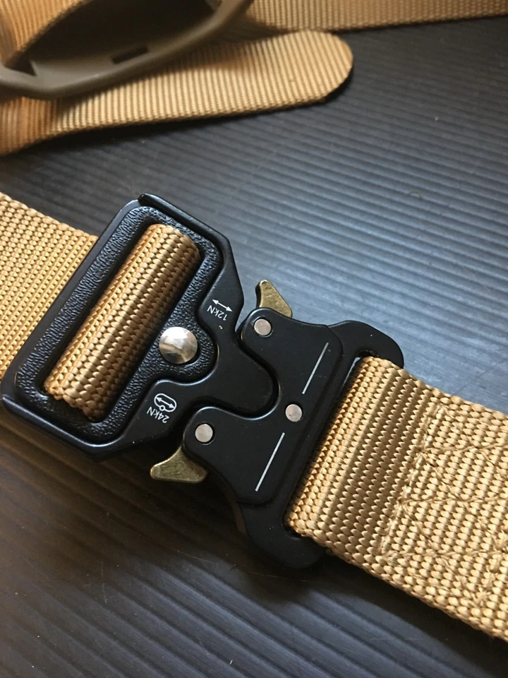 Holster Mounting Platform & Tan Tactical Belt w/ Quick Locking Cobra Buckle - Image 2 of 4