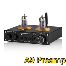 Bluetooth 5.0 HiFi Vacuum Tube Preamp Stereo Receiver Headphone Amp USB Player