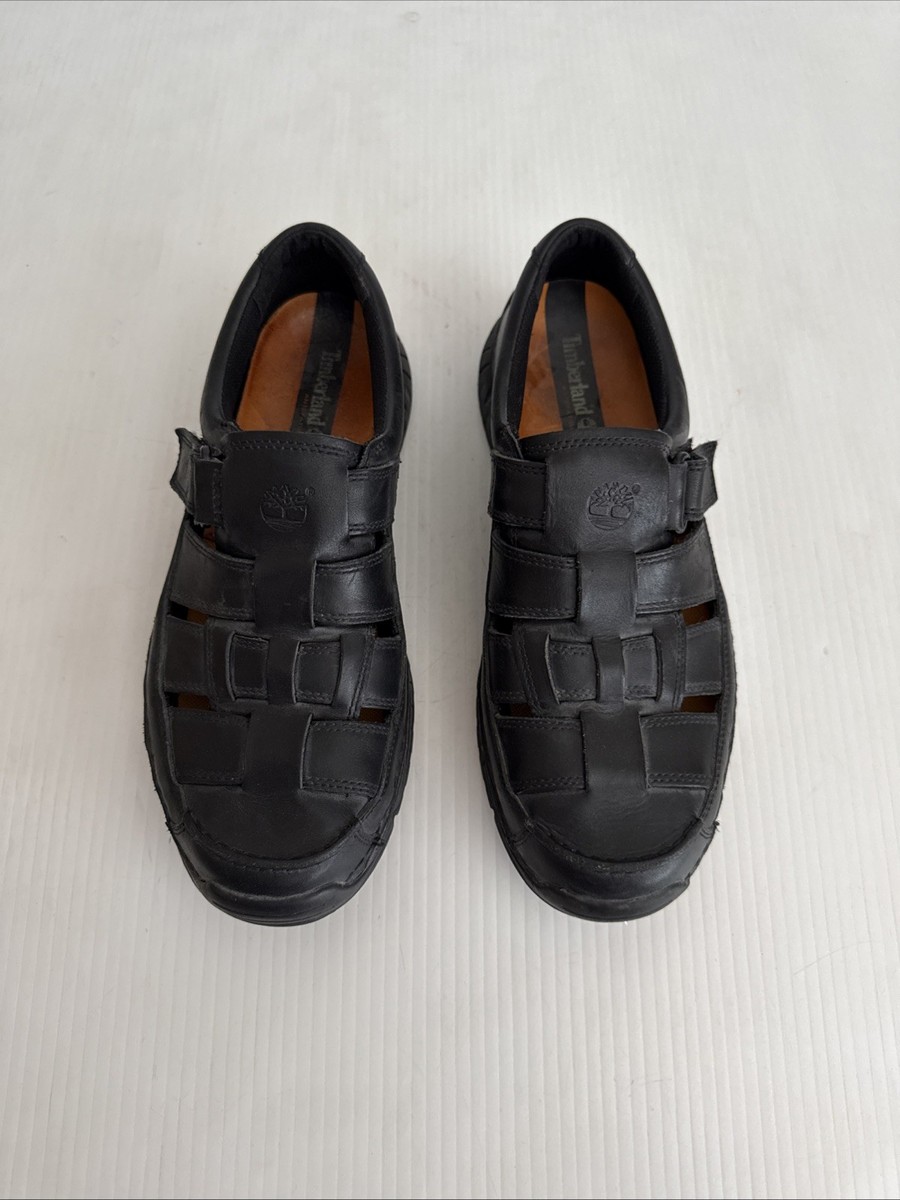 Timberland Black Men’s Leather Altamont Fisherman Sandals Comfort 9W Timberland Men main image 3