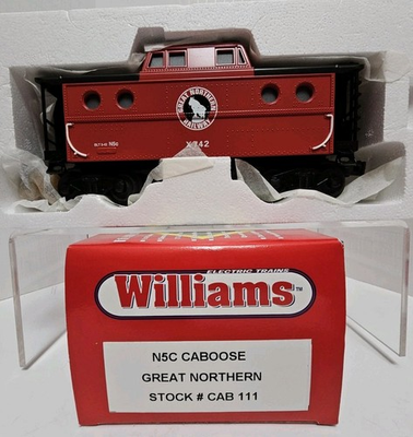 #ad #ad Williams CAB 111 O O27 Great Northern N5C Porthole Caboose X742 Lighted $21.88