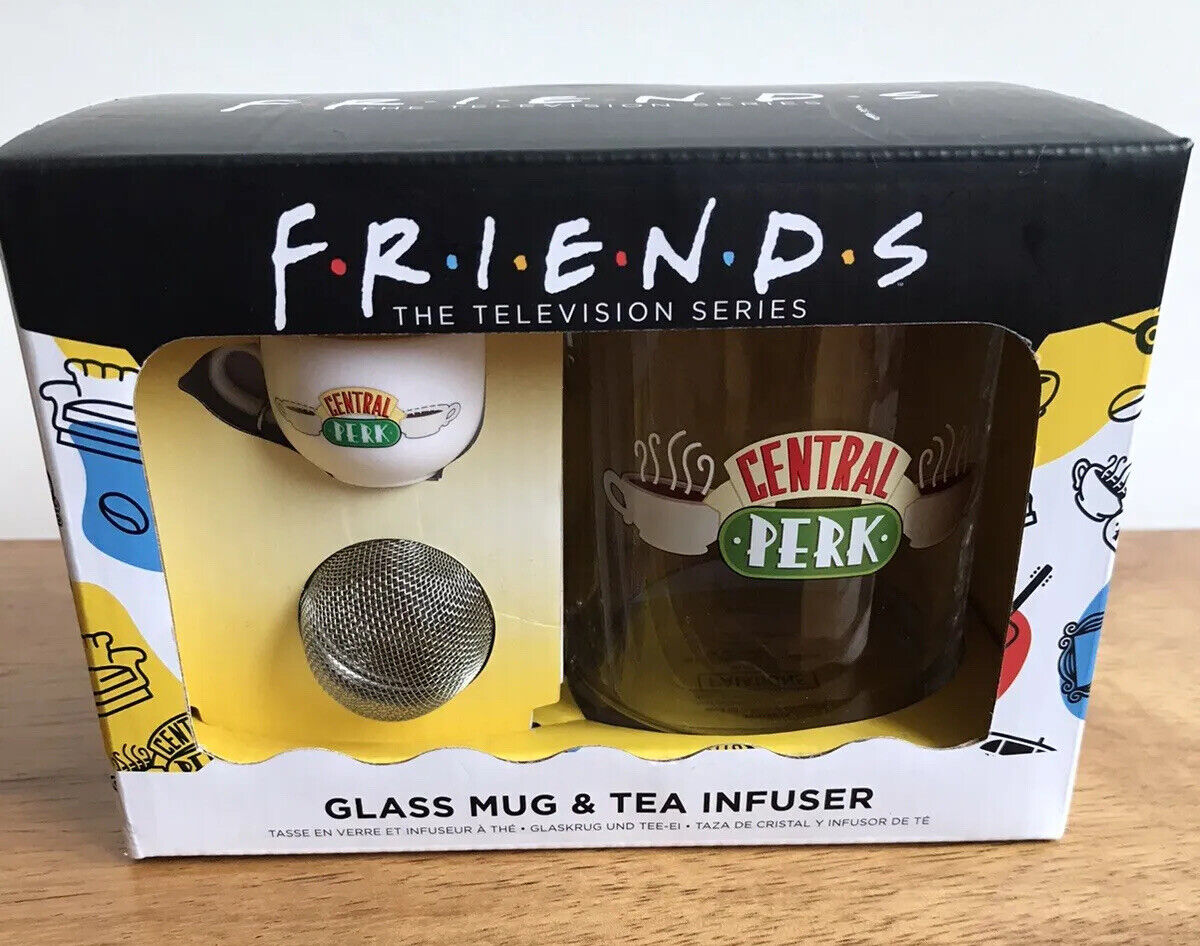 Friends Central Perk Glass Mug And Tea Infuser Gift Set