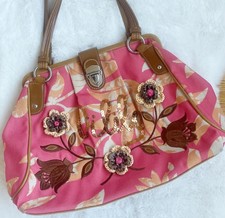 Oilily Woman’s Embroidered Shoulder Bag Pink