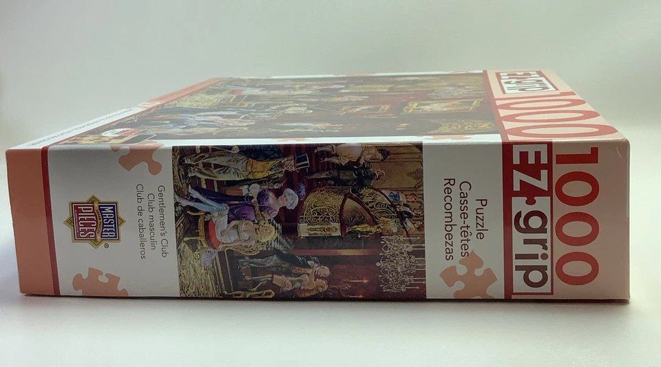 Master Pieces Jigsaw Puzzle - Gentlemen’s Club - Oversized EZ Grip 1000 Pieces - Image 3 of 4