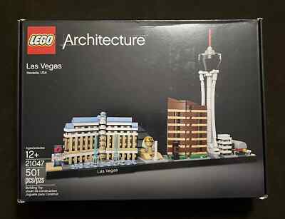 LEGO LEGO ARCHITECTURE Las Vegas 21047 Nevada USA Retired Set New Sealed  Box 673419298551|