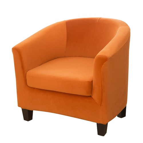 2-Piece Velvet Tub Chair Covers Stretch Armchair Slipcover Furniture Protector - 第 52/99 張圖片