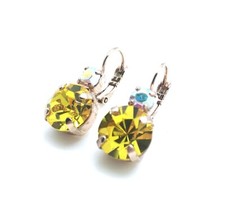 Mariana Earrings Charming Jonquil  AB Austrian Crystals My Treasures Coll.
