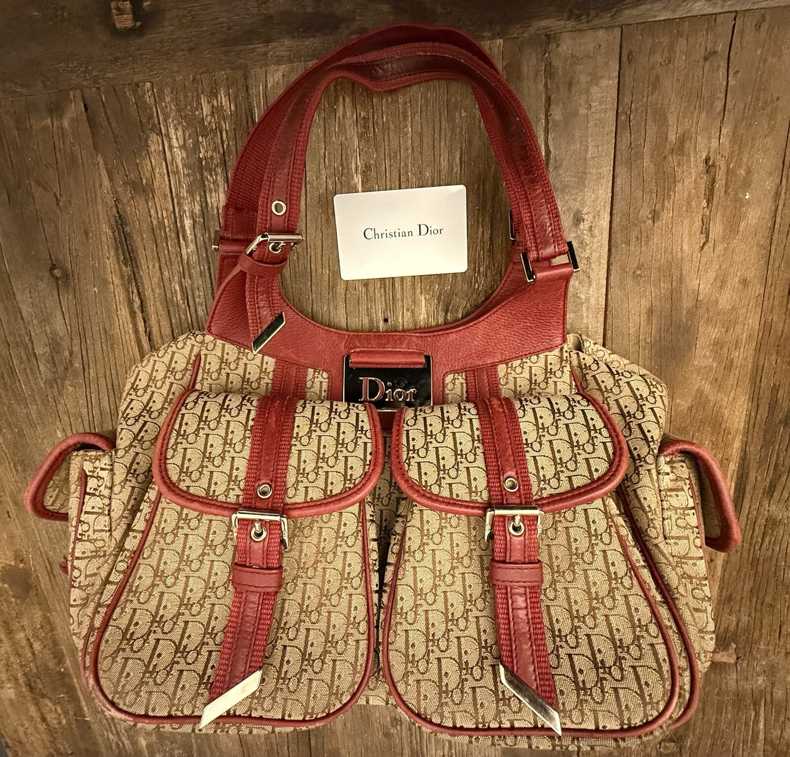 Christian Dior Monogram Canvas Multipocket Should… - image 1