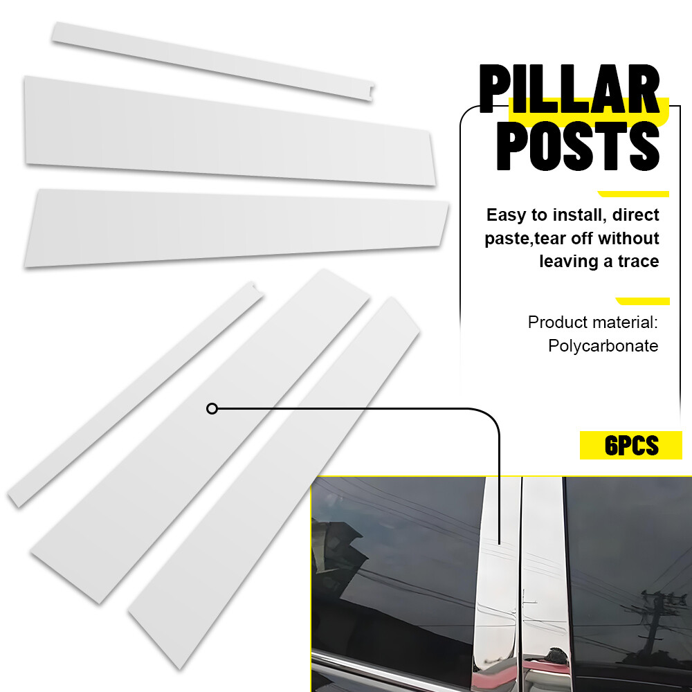 For 2018-2024 Chevrolet Equinox Chrome Glossy Pillar Post Door Trim Accessories