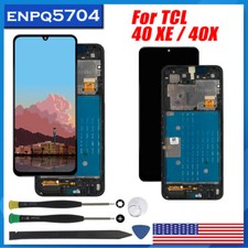 For TCL 40 XE / 40X T609 LCD Replace Display Touch Screen Digitizer Frame