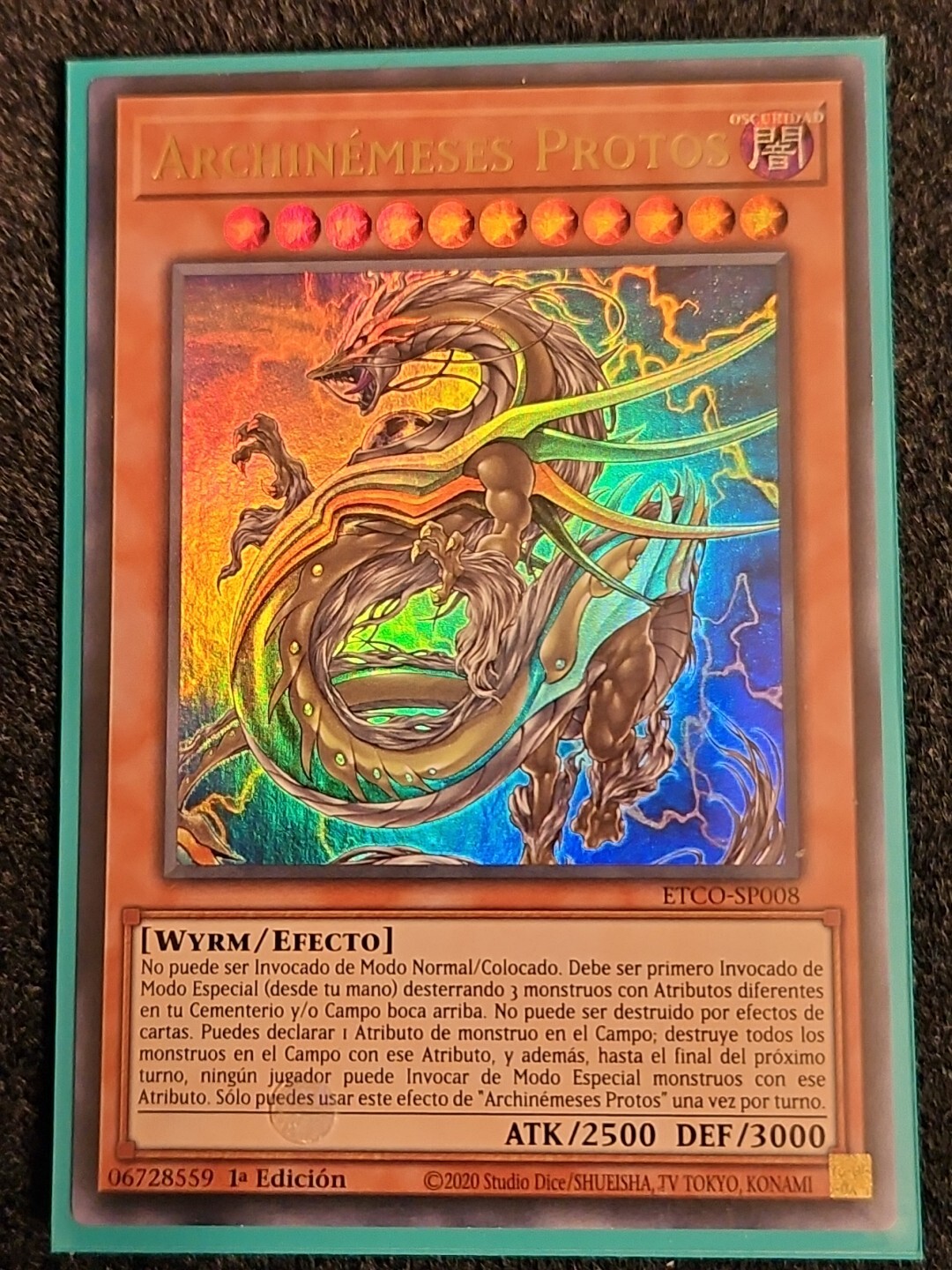 *SPANISH* Yu-Gi-Oh! Archnemeses Protos ETCO-EN008 Ultra Rare 1st Edition NM