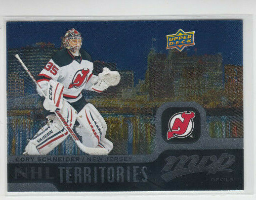 15/16 UD MVP New Jersey Devils Cory Schneider NHL Territories card