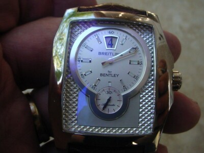 Breitling Flying B For Bentley J28362, 18K White Gold, Jump Hour