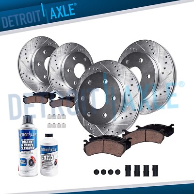 Front & Rear Rotor Ceramic Brake Pad for 2011-2017 Expedition Lincoln Navigator