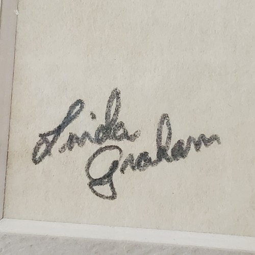 Artist Drawing of a Baby on a Pot Signed Linda Graham Original Charcoal? - Picture 2 of 7