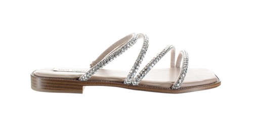 Steve Madden Womens Starie Silver Sandals Size 9.5 (6087645) | eBay