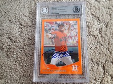 2013 TOPPS #522 DALLAS KEUCHEL Signed BASEBALL AUTO Beckett SLAB TOUGH CY YOUNG